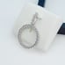 925 Sterling Silver Cubic Zirconia Initial Pendant, UU1P6A6181