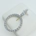 925 Sterling Silver Cubic Zirconia Initial Pendant, UU1P6A6181