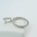 925 Sterling Silver Cubic Zirconia Initial Pendant, UU1P6A6181