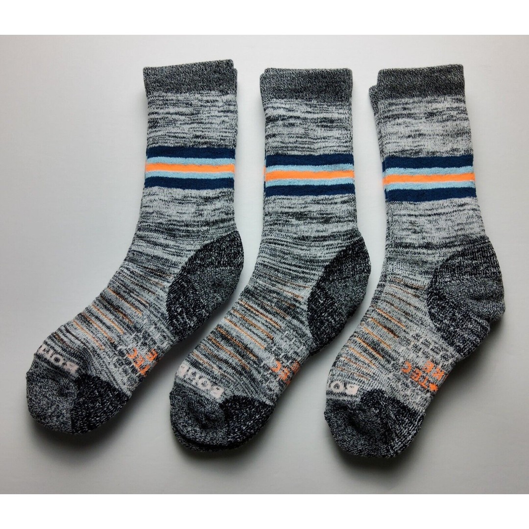 Bombas Hex Tec Hike Hiking Stripe Calf Socks Lot Of 3 Pairs Size M