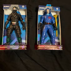 GI Joe Action Figure Lot – Snake Eyes & Cobra Commander (New in Box!)