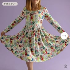 Posh peanut moana Bamboo twirl 3t-4t