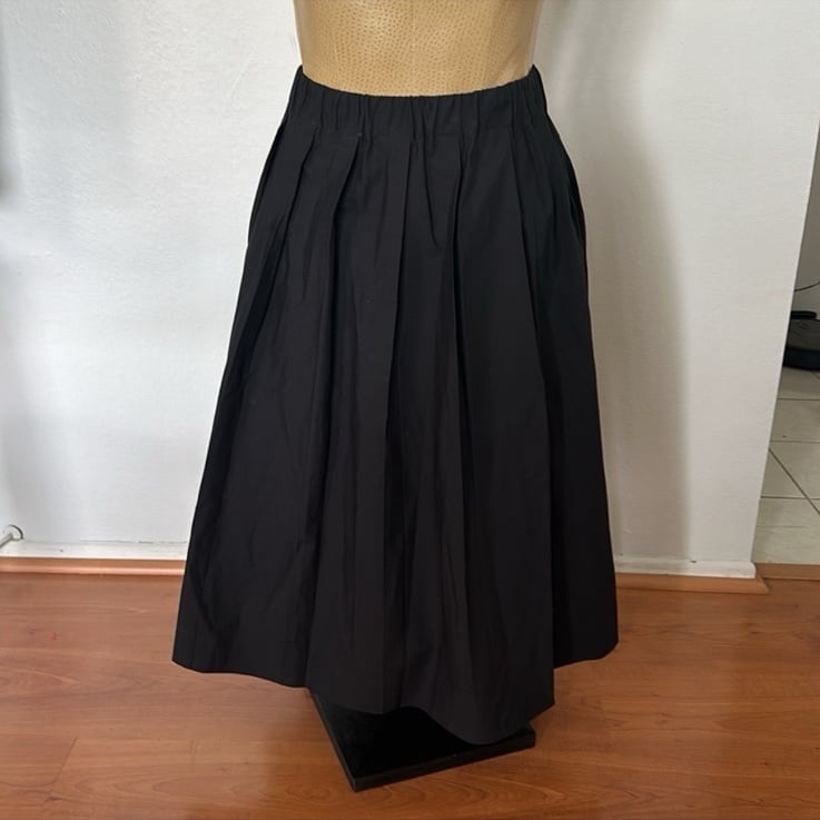 Michael Kors Cotton Poplin Midi Skirt