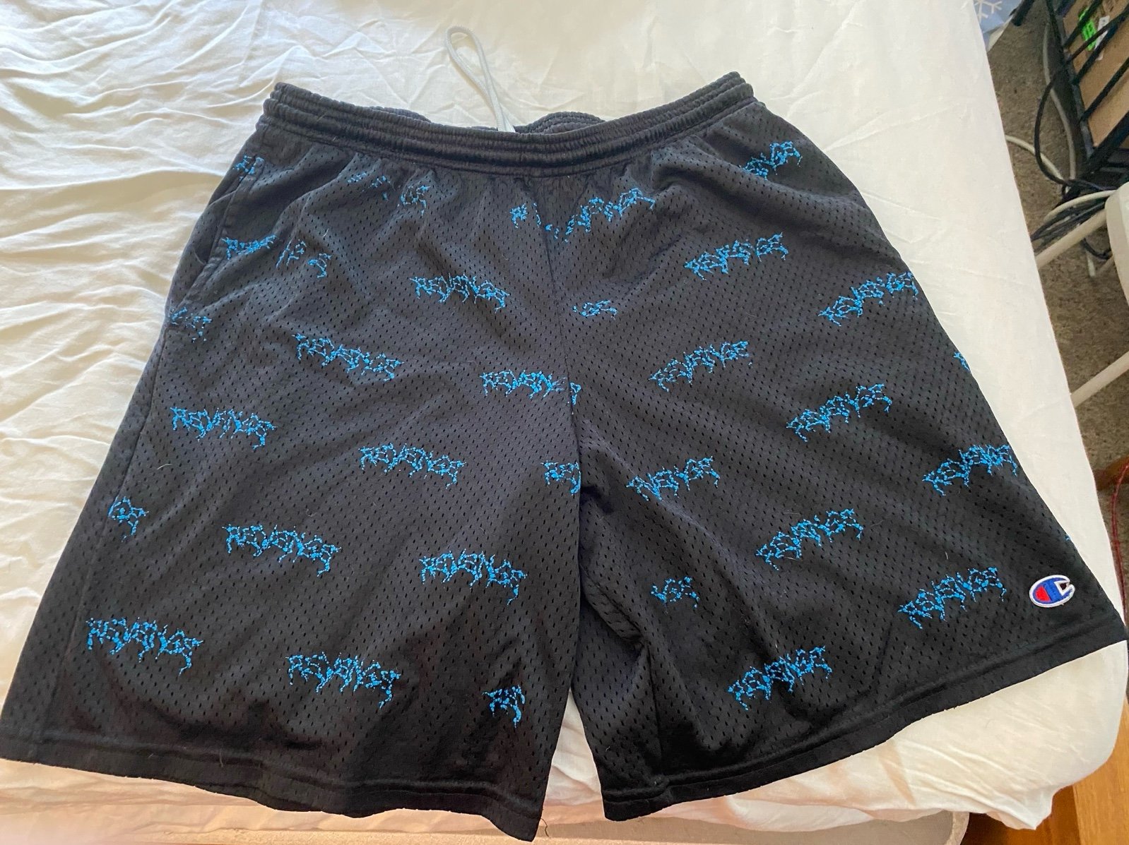 Custom UGMLA Revenge Black and Blue Massacre Shorts