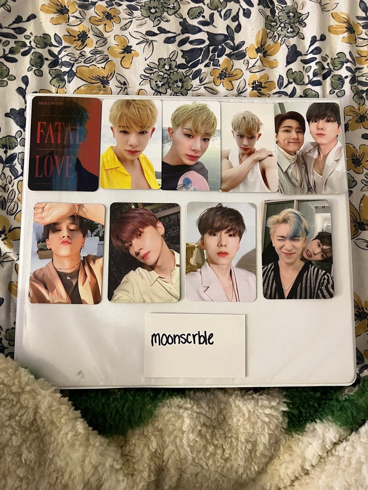 monsta x photocard
