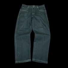 Vintage Y2K FUBU Black Baggy Wide Leg Jeans