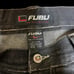 Vintage Y2K FUBU Black Baggy Wide Leg Jeans
