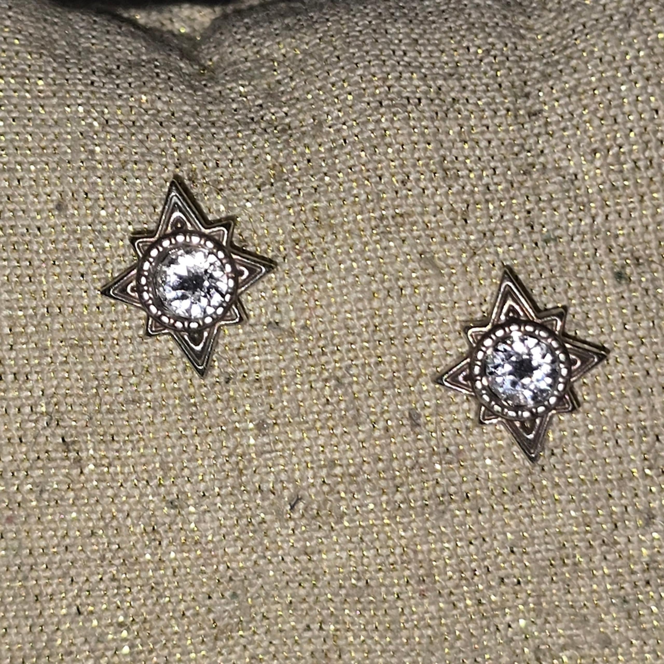 Brighton Start Of David Crystal Jewled Stud Earrings
