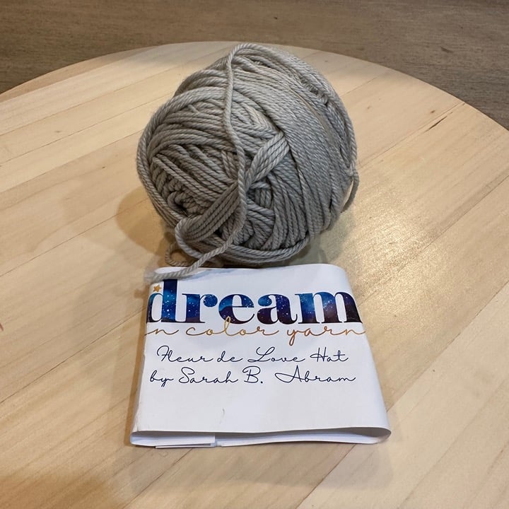 Dream in Color Fleur de Love Hat Cosette DK Weight Merino Wool Cashmere Yarn Gra