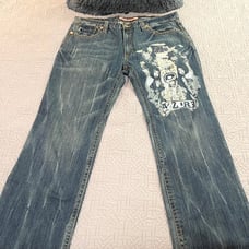 Vintage Y2k Azzure wide leg graphic jeans