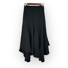 Cinq à Sept Asymmetrical Midi Skirt Women's 4 Black Rent the Runway Zipper