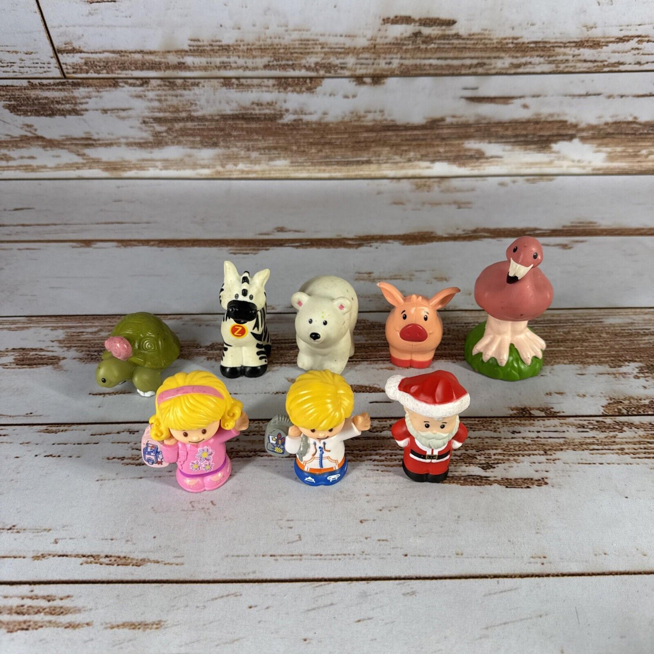 8 Fisher Price Little People Figures & Animals Toy Lot