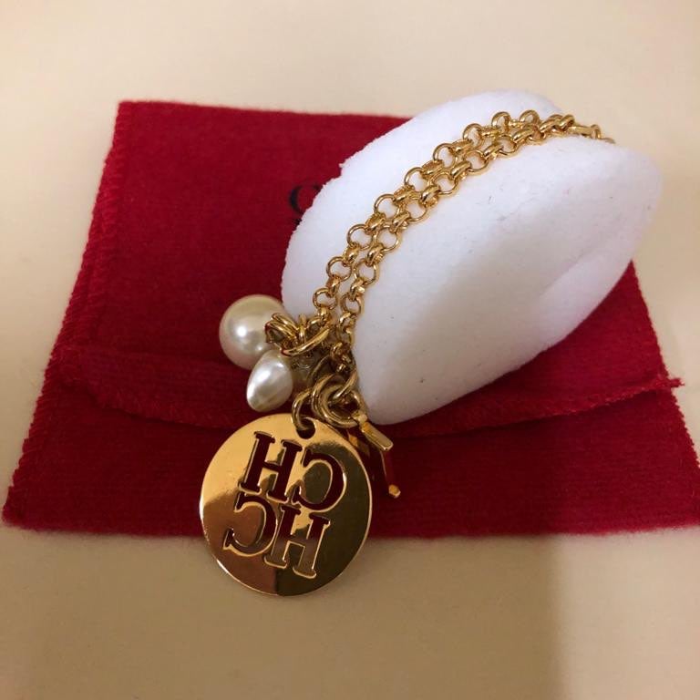 Carolina Herrera Gold Double Bracelet