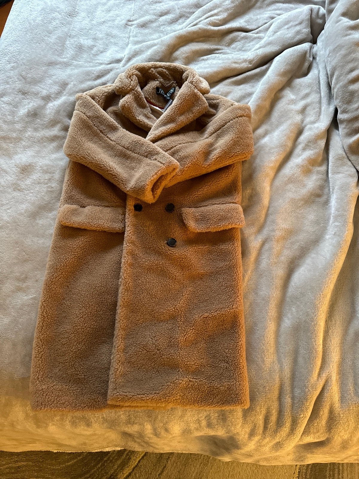 J Crew Petite Relaxed Sherpa Coat