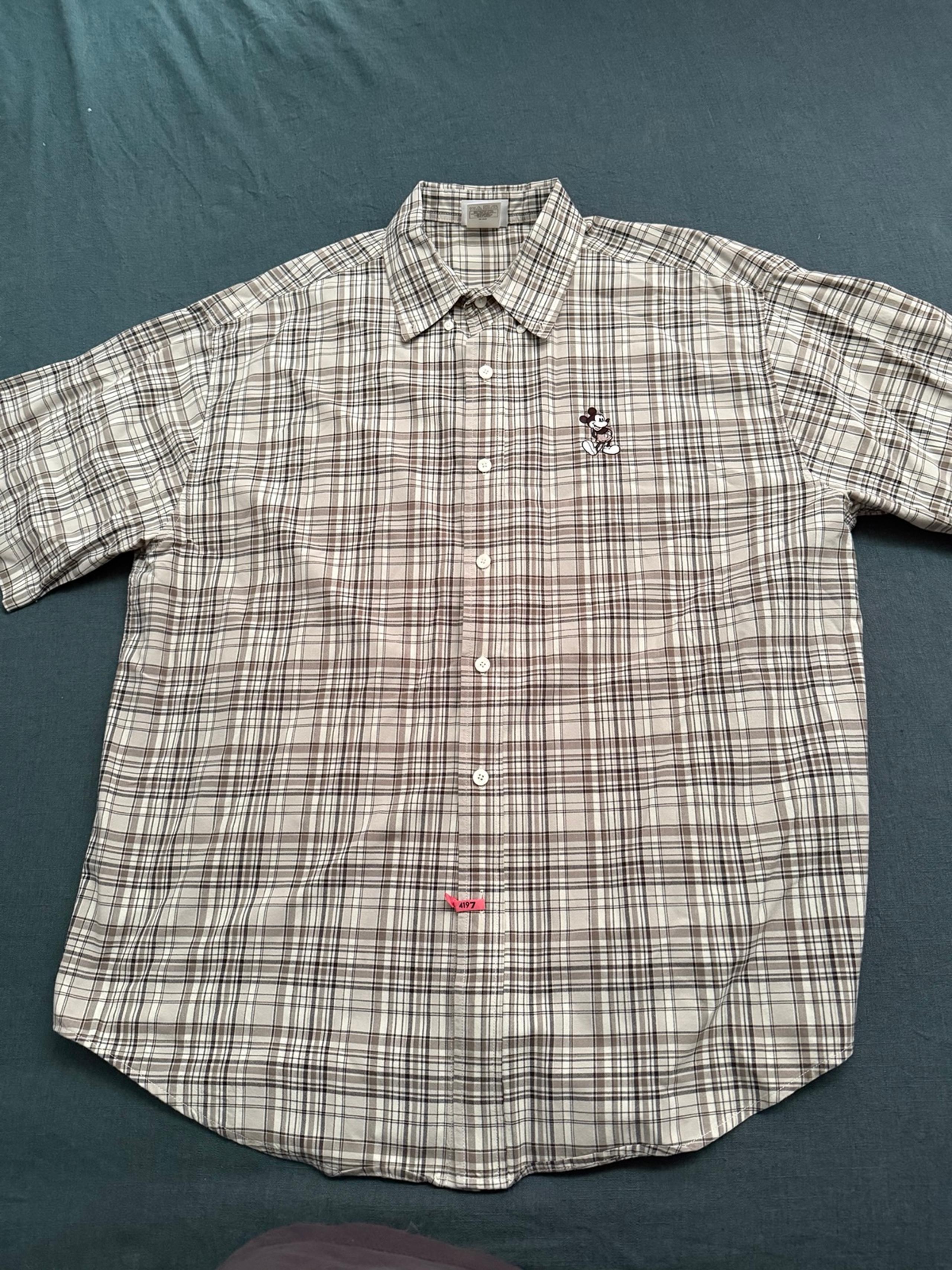 Vintage Walt Disney World Cup Button-Down Shirt Men's XL