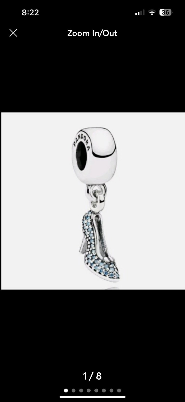 PANDORA Cinderella Slipper Charm