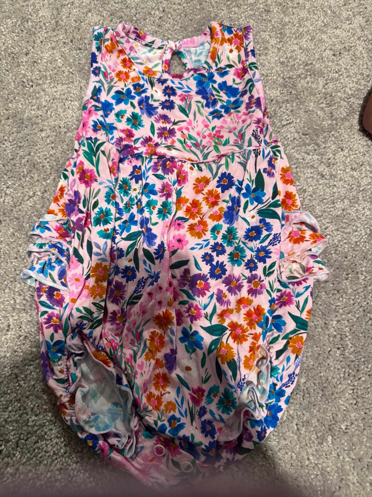 Little sleepies sweet pea bubble romper