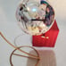 Christmas Rainbow Colors Glass Ornament