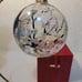 Christmas Rainbow Colors Glass Ornament