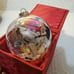 Christmas Rainbow Colors Glass Ornament