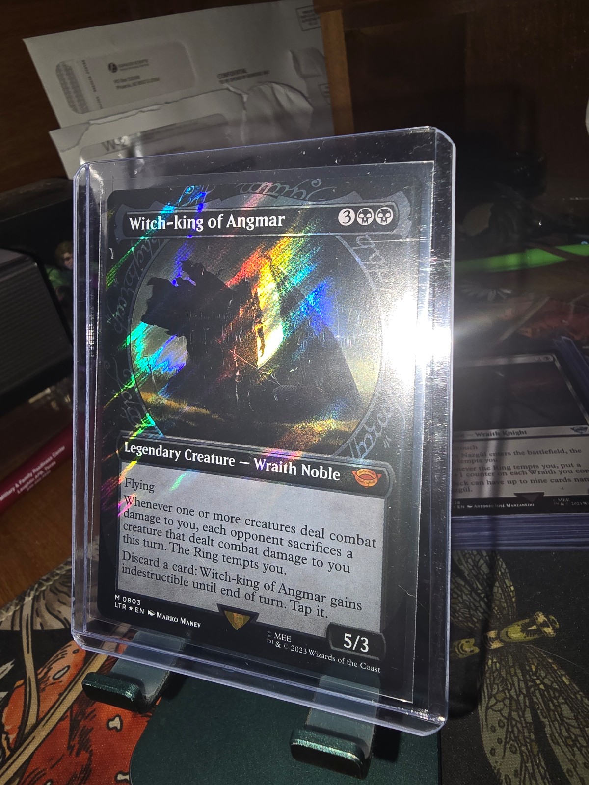 Witch-King of Angmar NM SURGE FOIL SHOWCASE (Lord of the Rings) MTG