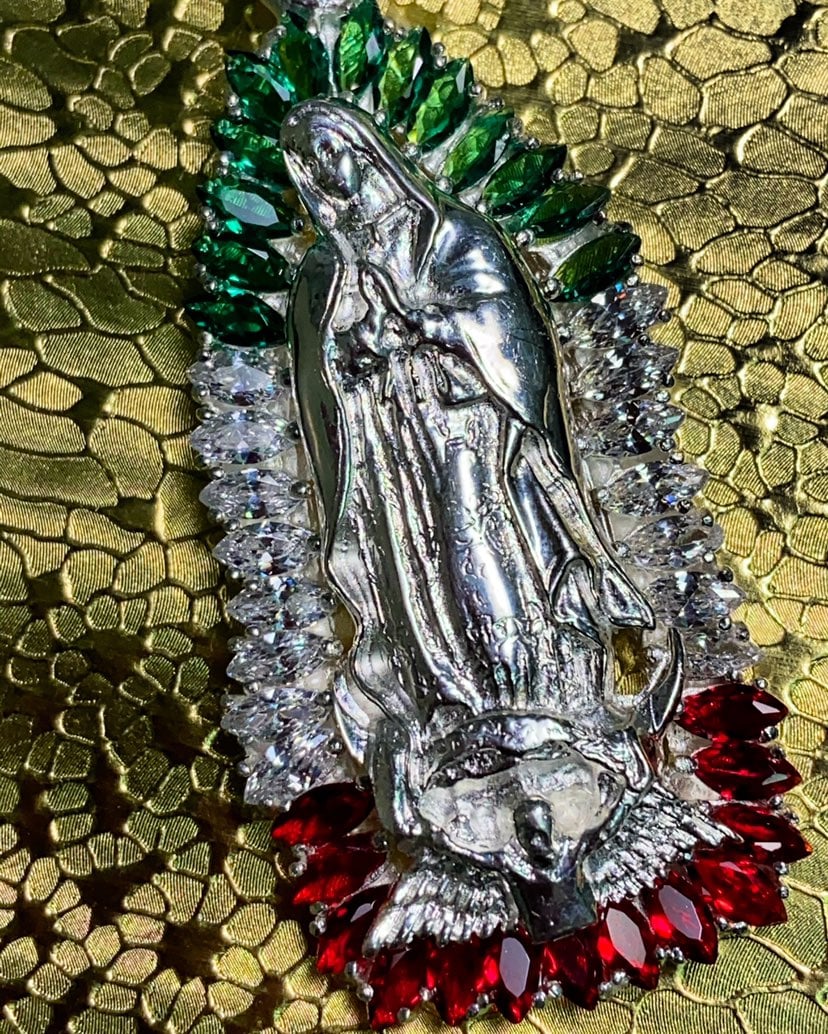 Virgin Mary sterling silver