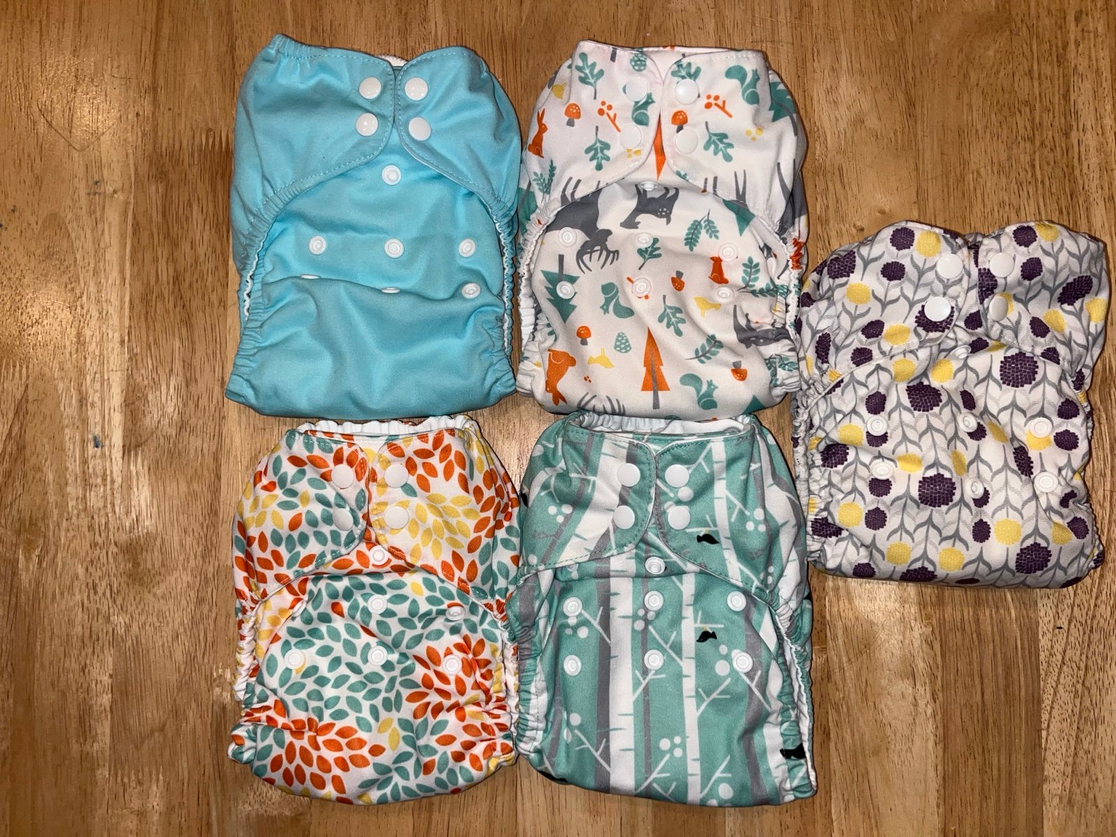 5 Thirsties OS AIO diapers
