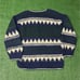 Vintage 1990s Rey Wear 100% Wool Aztec Geometric Sweater Size Large Handmade