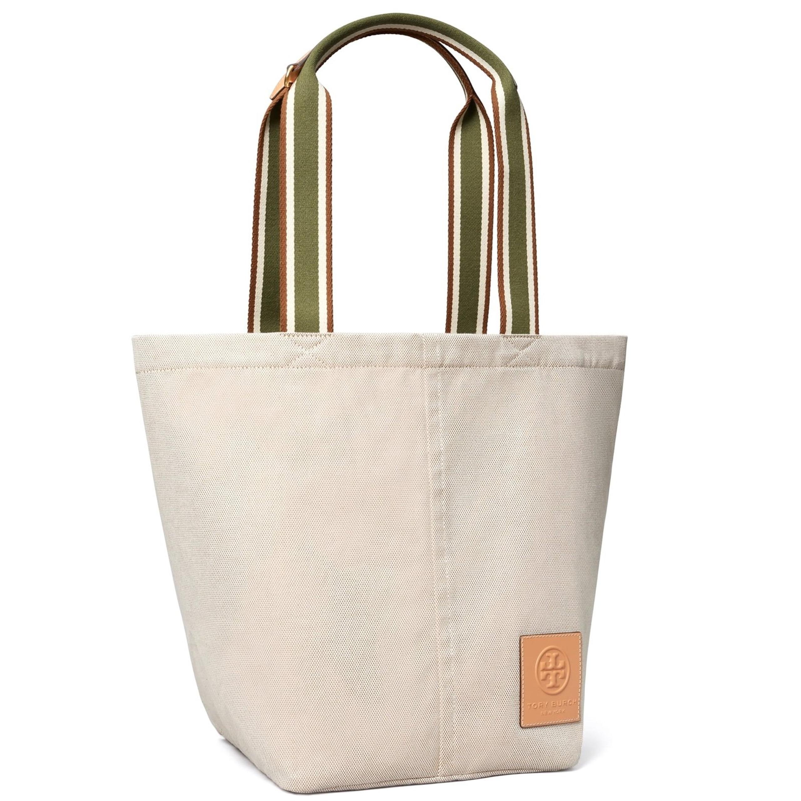 Tory Burch Women's Gracie Large Canvas Tote (Natural)