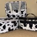 Cow Print Travel Set of. 3