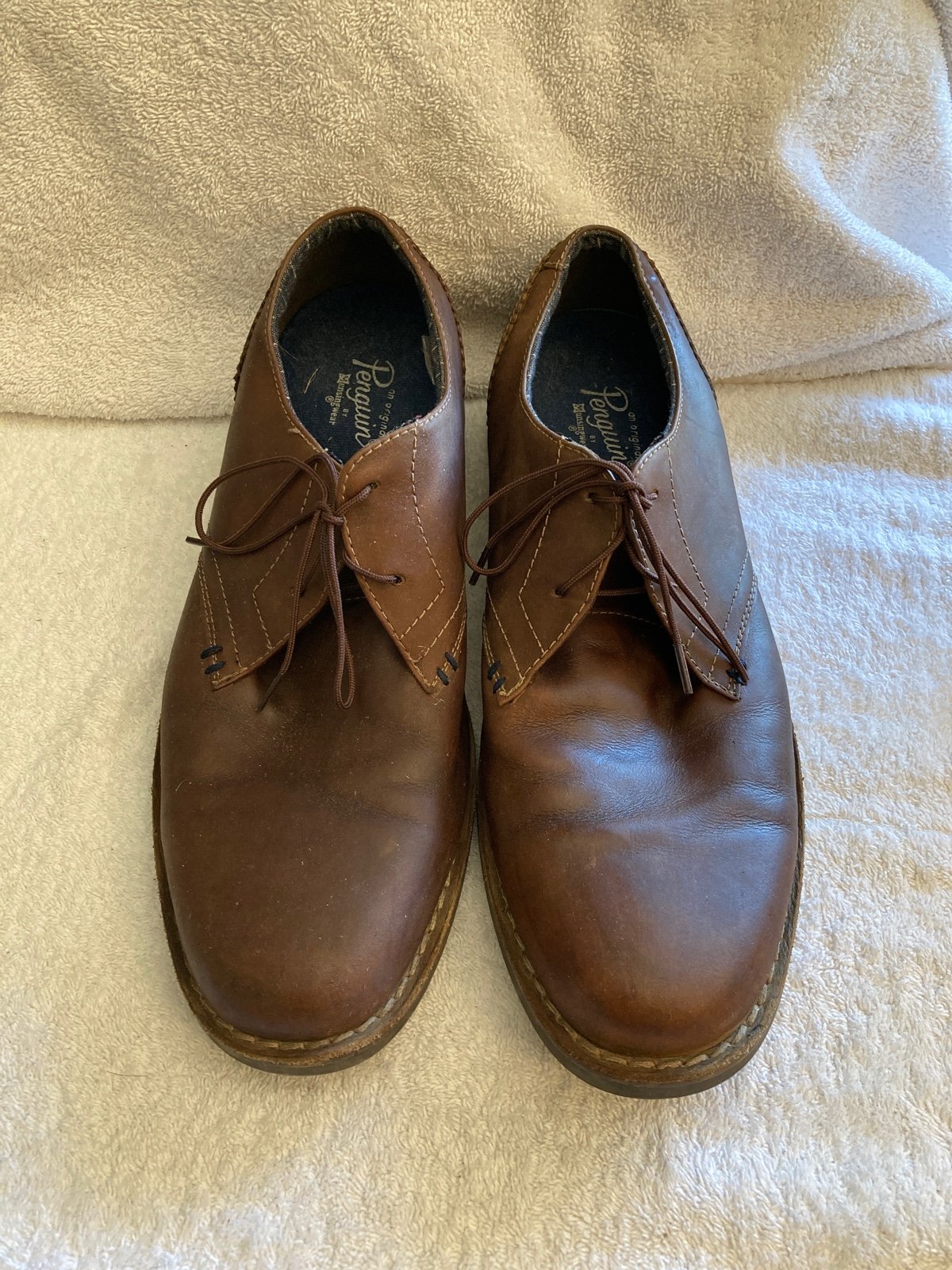 Penguin Brown Leather Oxford Shoes 10.5