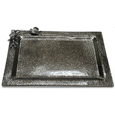 Michael Aram Black Orchid Large Glass Tray