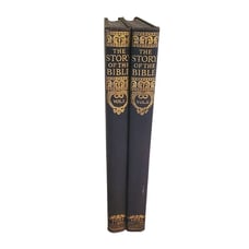 The Story Of The Bible Volumes 1 And 2 Waverley Book Co Staging Decor Set