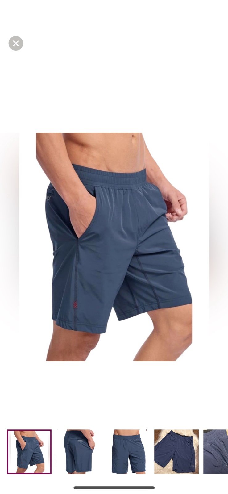 RHONE 9” Unlined Mako Short in Navy 66