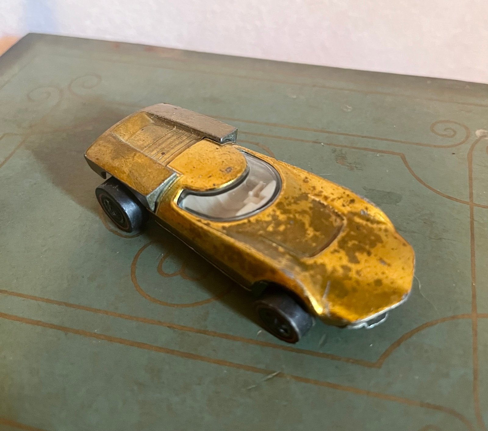 Hot Wheels Redline Gold Turbo Fire 1968