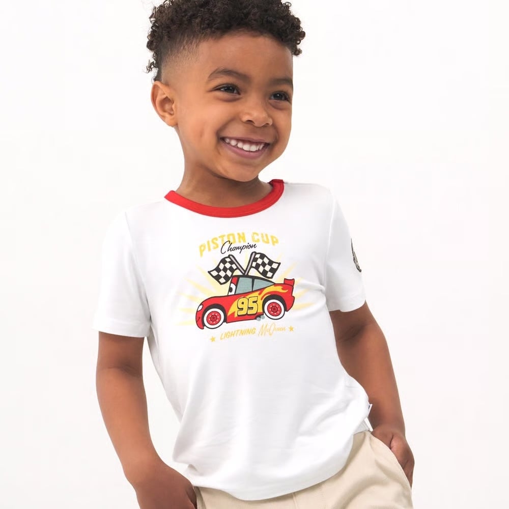 Little Sleepies Disney Pixar Cars Lightening McQueen tshirt size 4T NWT