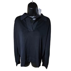 Peter Millar Goldie Women's Wear Black Lightweight Sweater Size Large Brand New