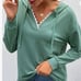 NEW Lace V Neck Sweatshirt