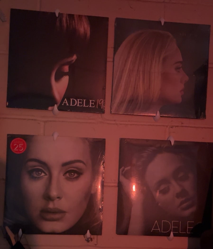 Unopened adele vinyls