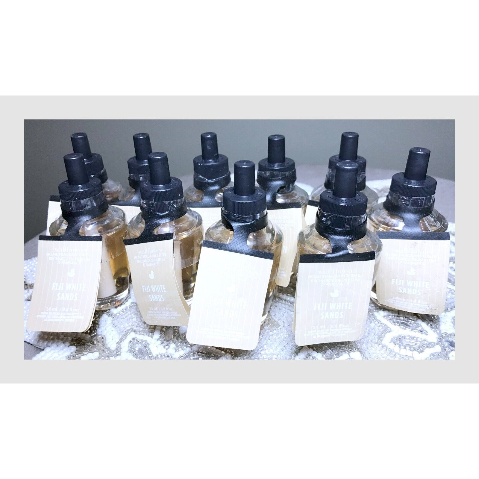Bath & Body Works FIJI WHITE SANDS Wallflowers Fragrance Refill x10 Sugarcane