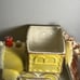 Vintage Cookie Jar Anthropomorphic Yellow Choo Choo Train California Pottery