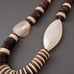 Natural Wood bead with MOP accent beads necklace