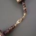 Natural Wood bead with MOP accent beads necklace