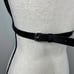 Gothic Leather Cupless Adjustable Body Chest Harness Bra