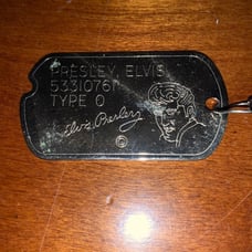 elvis presley dog tag