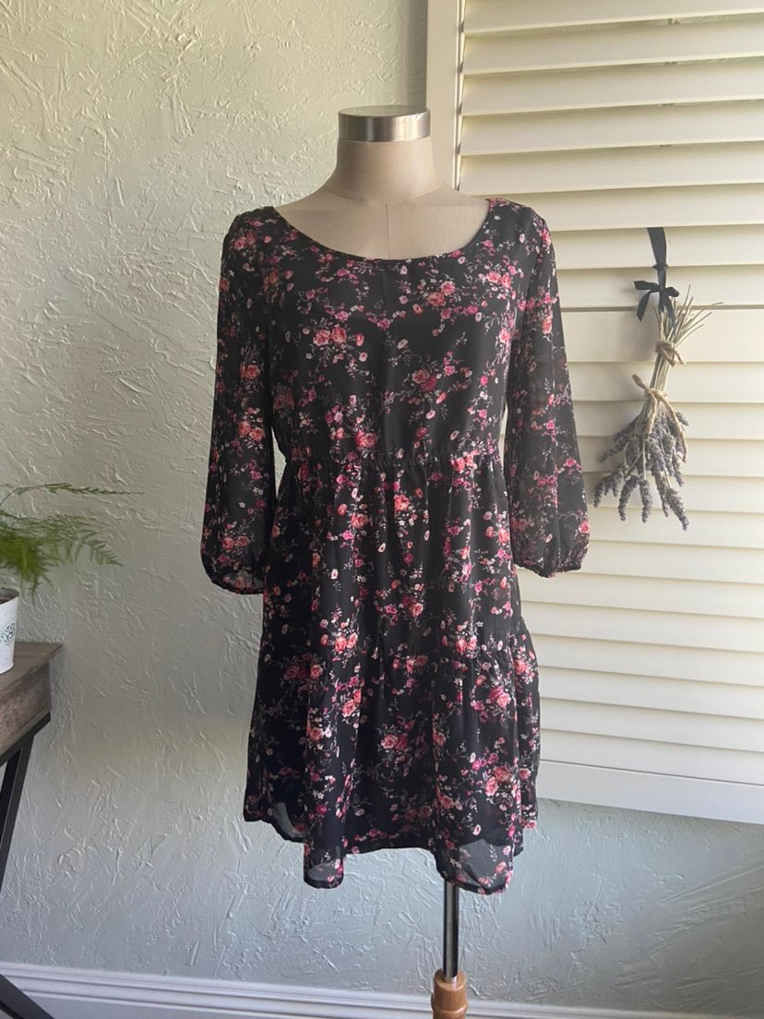 Black Floral Dress