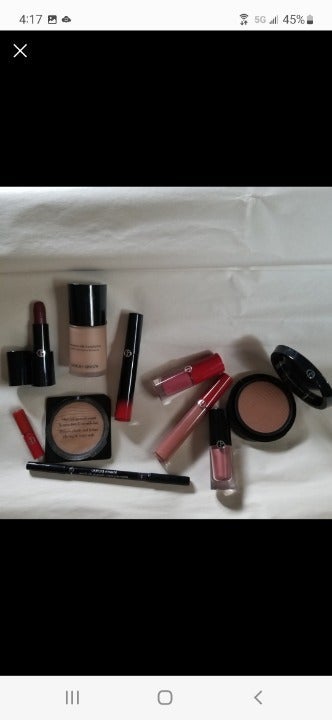 Georgio Armani face, eye and lip makeup lot