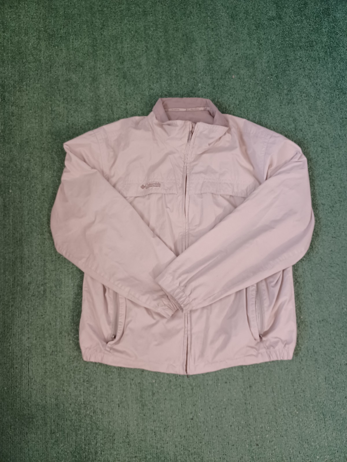 Columbia Beige Rain Jacket Size Large