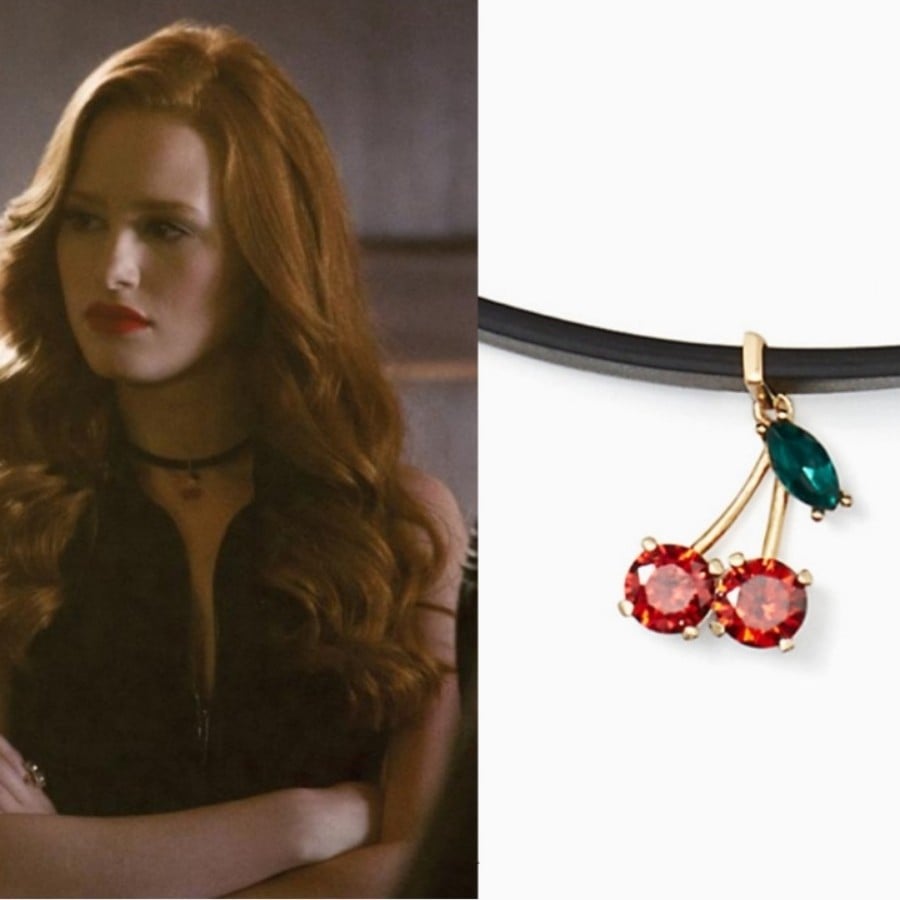 ASO Riverdale Cheryl Blossom Crystal Cherry Choker Necklace