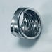 Ladies Sterling Silver Black and White Enamel Diamond Dome Ring JWBR.